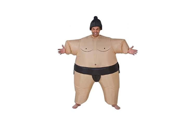 Déguisement costume sumo gonflable adulte