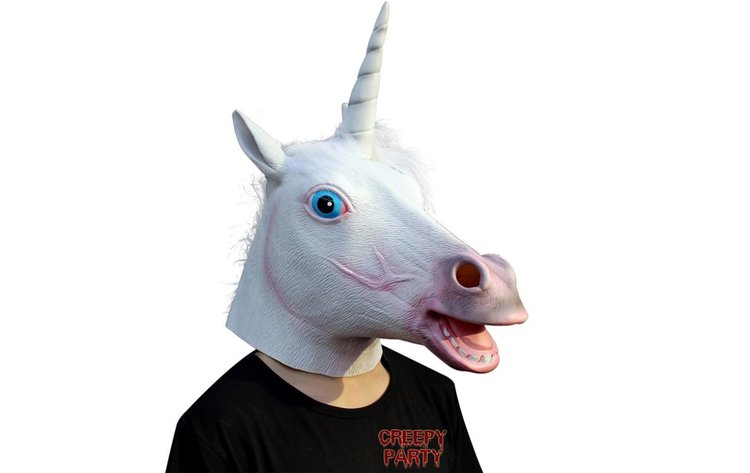 Masque tête de licorne pour Halloween